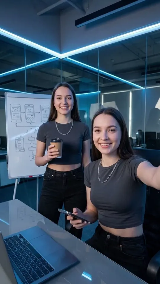 AI-generated AI Influencers video example