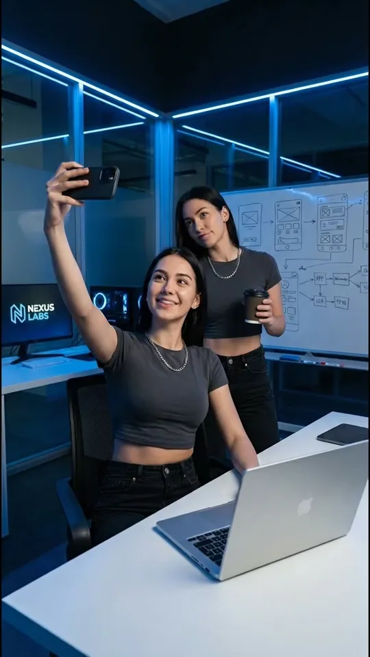 AI-generated AI Influencers video example